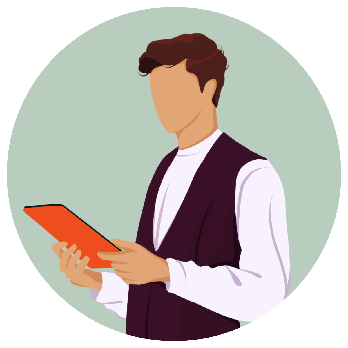 Expert Sales Hub HubSpot configurant un CRM sur tablette